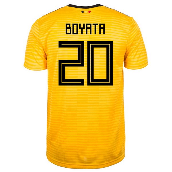 Camiseta Bélgica 2ª Boyata 2018 Amarillo